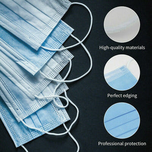 Coronavirus Protection Mask 3 Layers Filter Non Woven Fabric 24 Hours Shipping